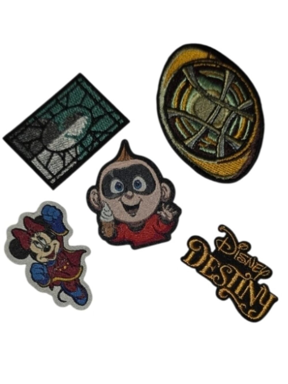 Embroidered Disney Applique Patch Stickers Lot of 5